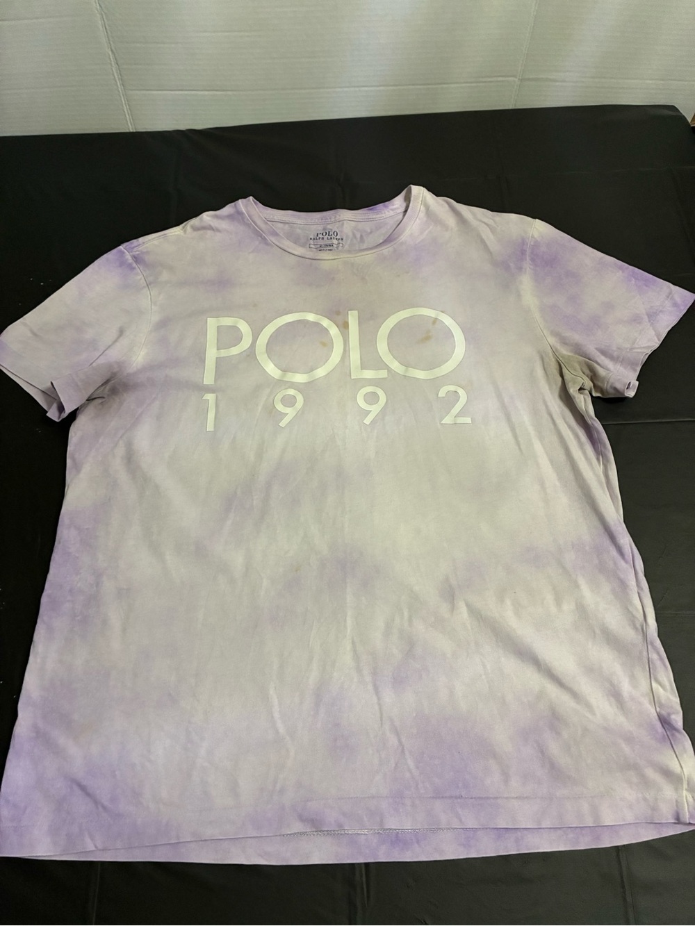 Polo by Ralph Lauren Lavender Tie-Dye Logo Tee